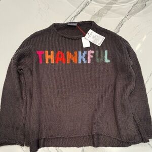 Wooden Ships Thankful Knit Sweater - Dark Roast